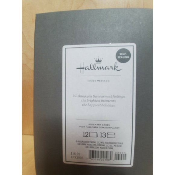 Hallmark Cards Joy Gold Foil Embossed Lettering on Deep Blue, 12 Christmas Cards - Picture 3 of 4